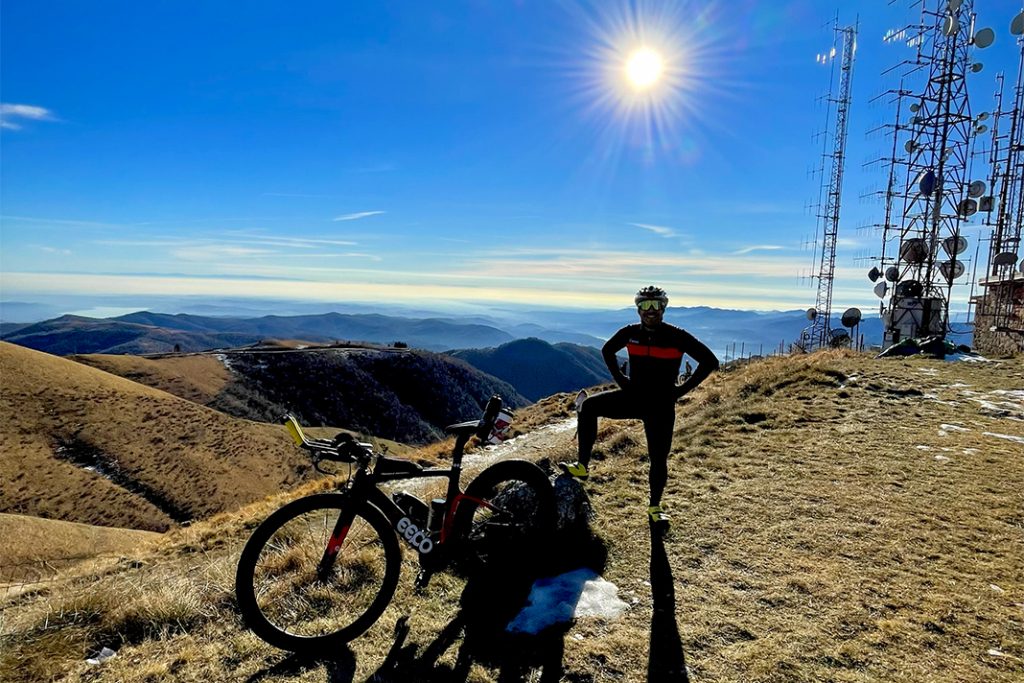 Allenamento In Salita Con Bici Da Triathlon Mottarone